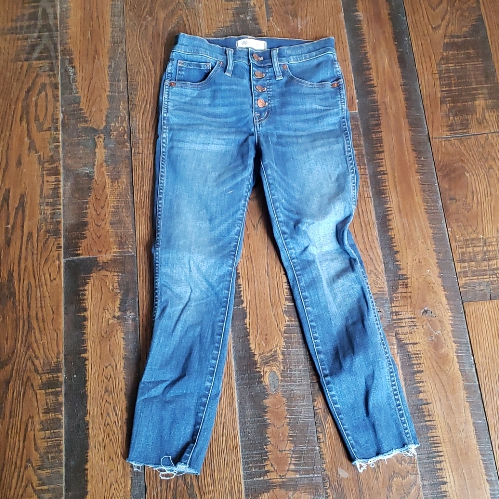 Madewell High-Rise Button-Fly Jeans in Medium Blue Wash